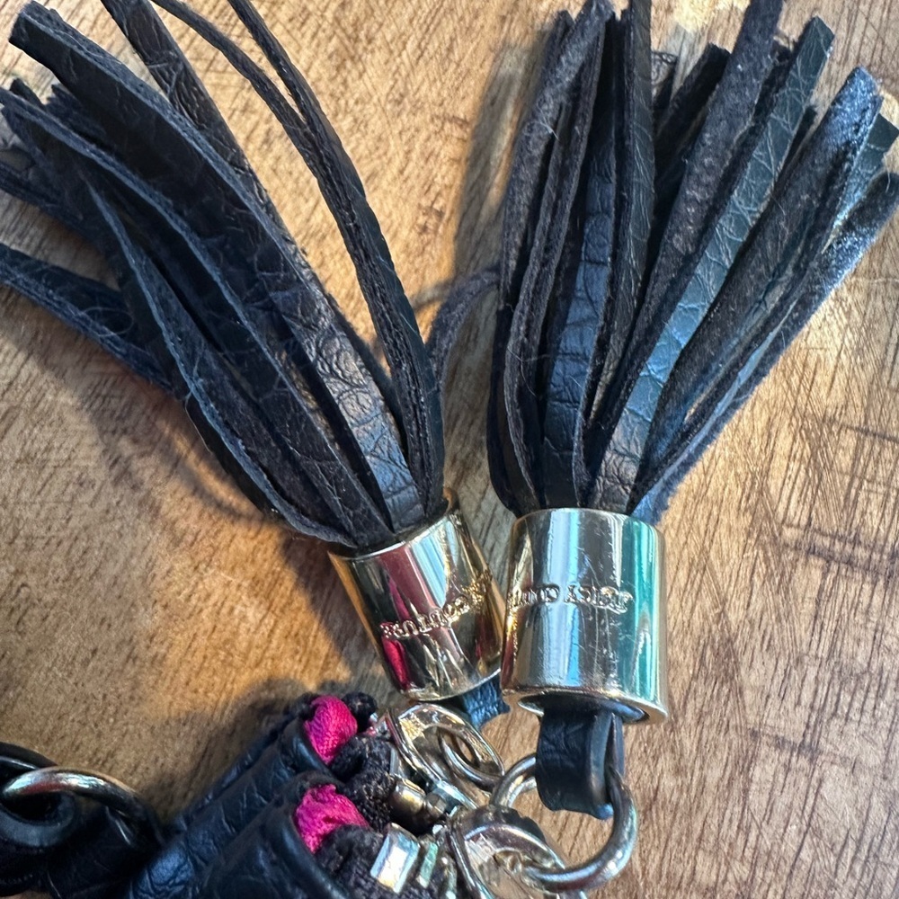 Juicy Couture Black Textured Double Clutch - Picture 12 of 15